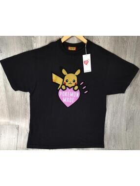 HUMAN MADE x Pokemon MADE GRAPHIC TSHIRT Harajuku Pikachu BK WH MADE IN JAPAN#10
